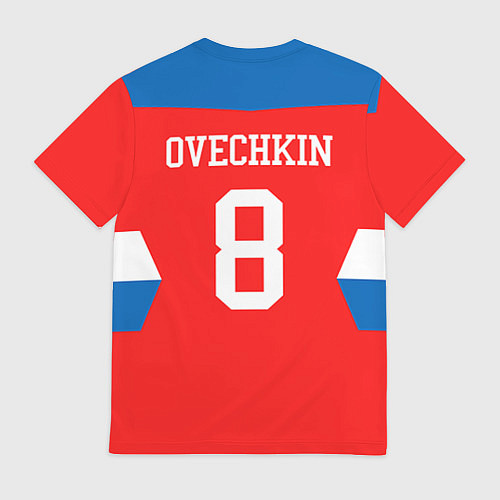 Мужская футболка Сборная РФ: #8 OVECHKIN / 3D-принт – фото 2