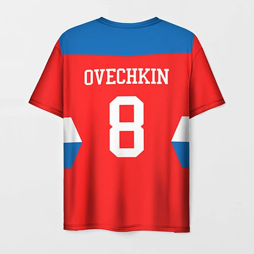 Мужская футболка Сборная РФ: #8 OVECHKIN / 3D-принт – фото 2