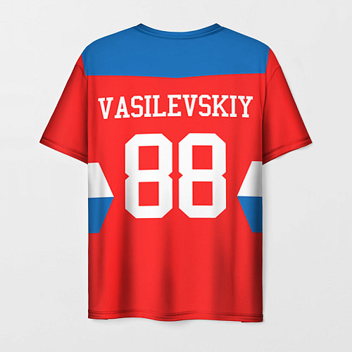 Мужская футболка Сборная РФ: #88 VASILEVSKIY / 3D-принт – фото 2