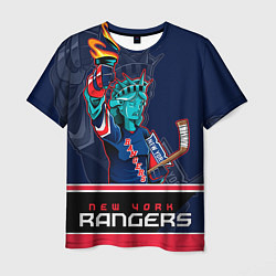 Футболка мужская New York Rangers, цвет: 3D-принт