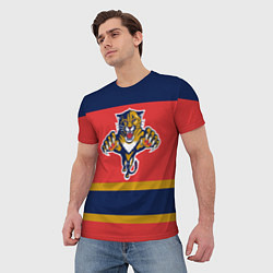 Футболка мужская Florida Panthers, цвет: 3D-принт — фото 2