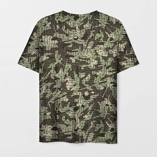 Мужская футболка Войска связи: камуфляж / 3D-принт – фото 2