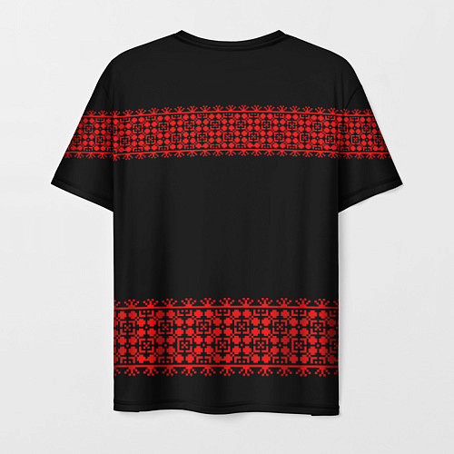 Мужская футболка Славянский орнамент (на чёрном) / 3D-принт – фото 2