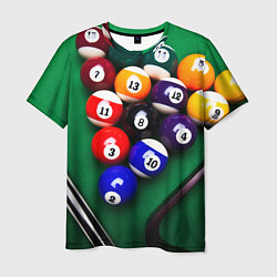 Мужская футболка Бильярд