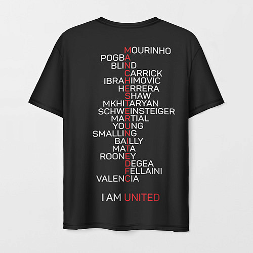 Мужская футболка Manchester United team / 3D-принт – фото 2