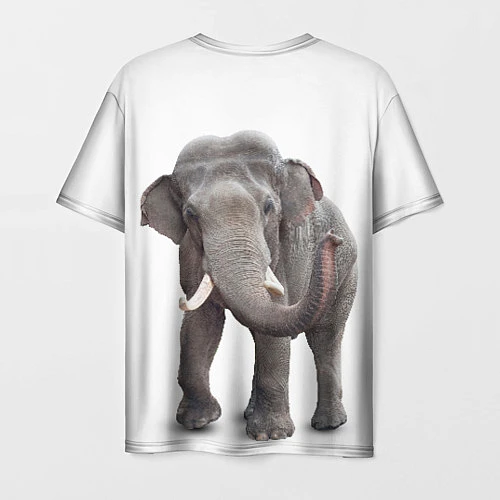 Мужская футболка Большой слон / 3D-принт – фото 2