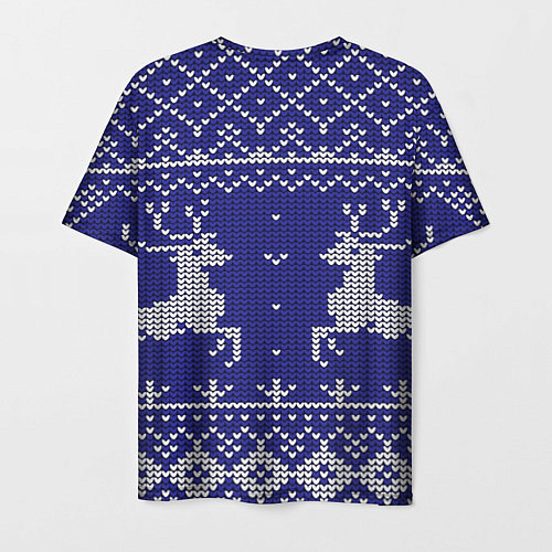 Мужская футболка Узор с оленями / 3D-принт – фото 2
