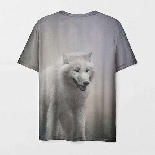 Мужская футболка Волк / 3D-принт – фото 2