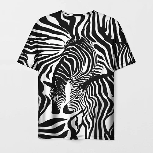 Мужская футболка Полосатая зебра / 3D-принт – фото 2