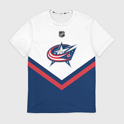 Футболка мужская NHL: Columbus Blue Jackets, цвет: 3D-принт