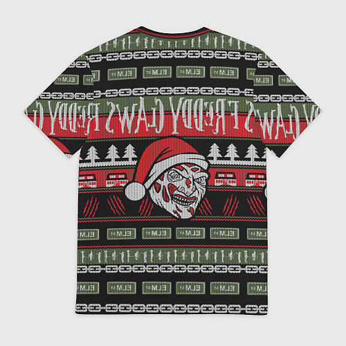 Мужская футболка Freddy Christmas / 3D-принт – фото 2