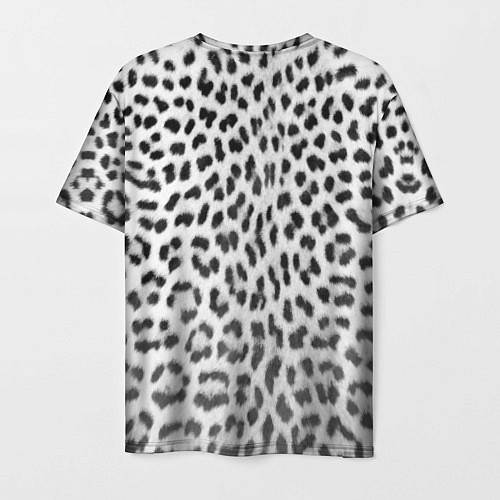 Мужская футболка Белый леопард / 3D-принт – фото 2