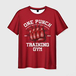 Футболка мужская One Punch Gym, цвет: 3D-принт