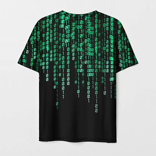Мужская футболка Цифровой поток из матрицы / 3D-принт – фото 2