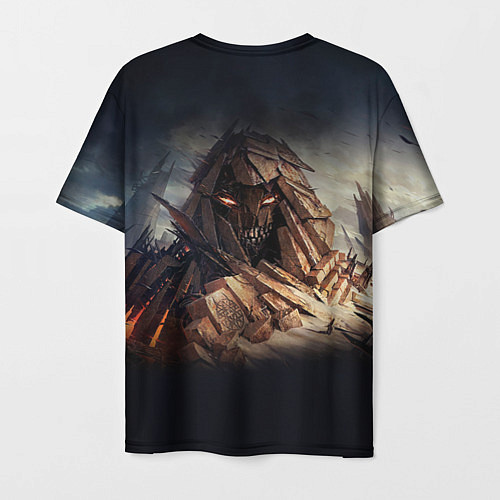 Мужская футболка Disturbed: Skull Mountain / 3D-принт – фото 2