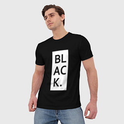 Футболка мужская Black, цвет: 3D-принт — фото 2