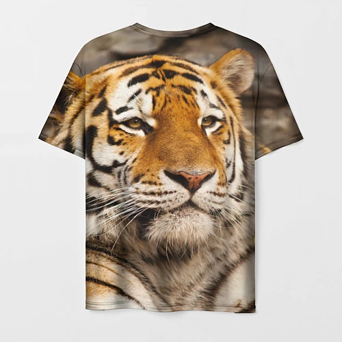 Мужская футболка Мудрый тигр / 3D-принт – фото 2