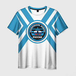 Футболка мужская Космические войска России, цвет: 3D-принт