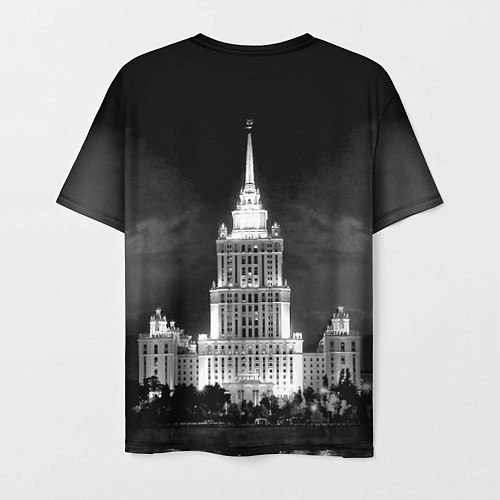 Мужская футболка Москва, МГУ / 3D-принт – фото 2