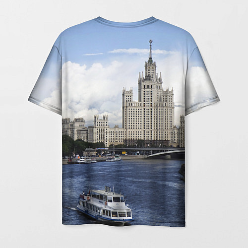 Мужская футболка Москва река / 3D-принт – фото 2