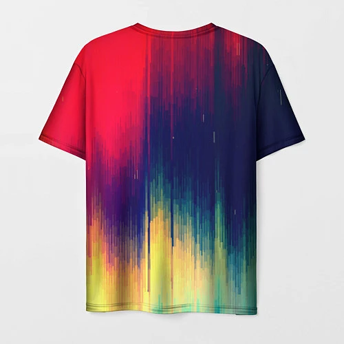 Мужская футболка Stylize color / 3D-принт – фото 2