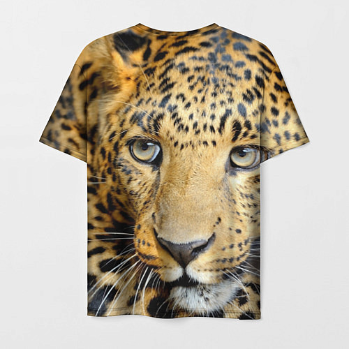 Мужская футболка Улыбка леопарда / 3D-принт – фото 2