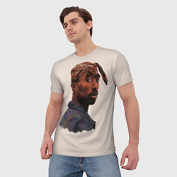 Футболка мужская Tupac Shakur, цвет: 3D-принт — фото 2