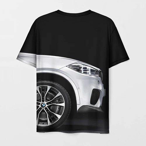 Мужская футболка BMW: White Style / 3D-принт – фото 2