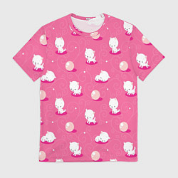 Мужская футболка Милые котики