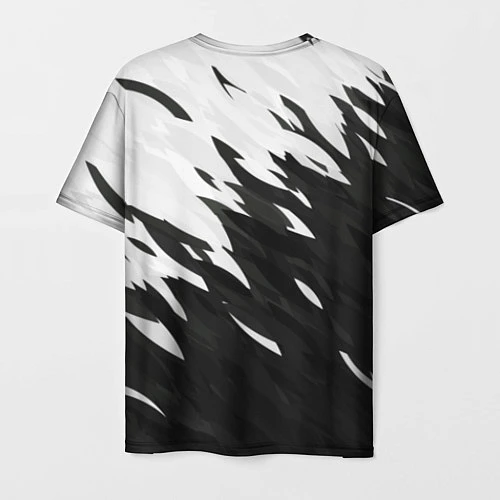Мужская футболка Black & white / 3D-принт – фото 2