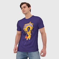 Футболка мужская Lakers, цвет: 3D-принт — фото 2
