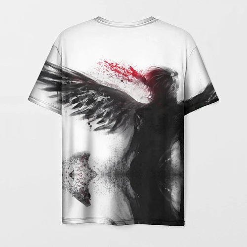 Мужская футболка Dead by April: Black angel / 3D-принт – фото 2