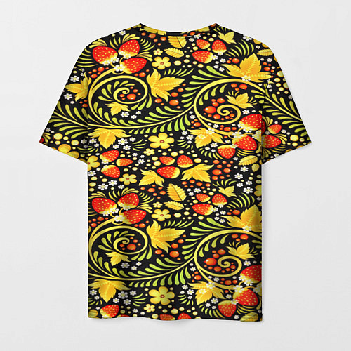 Мужская футболка Khokhloma pattern / 3D-принт – фото 2