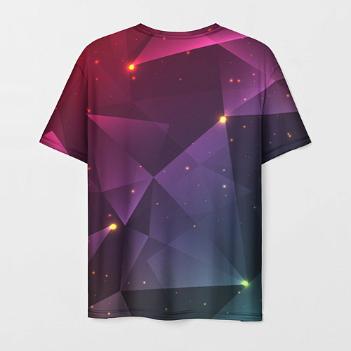 Мужская футболка Colorful triangles / 3D-принт – фото 2