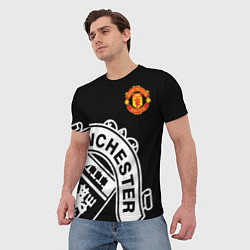 Футболка мужская Man United: Black Collection, цвет: 3D-принт — фото 2