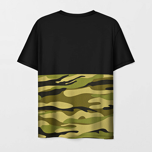 Мужская футболка Лесной Камуфляж / 3D-принт – фото 2