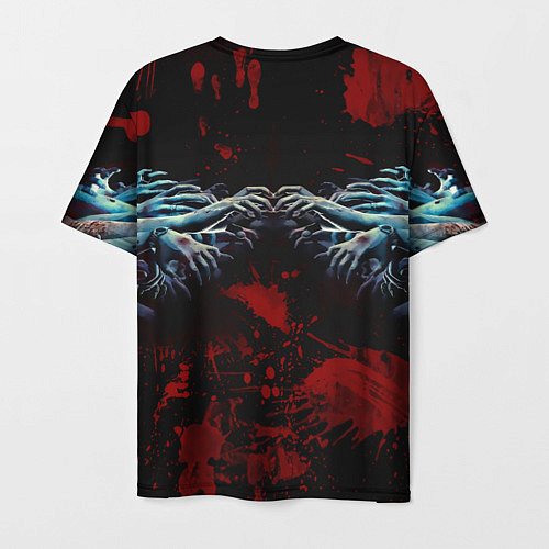 Мужская футболка Slipknot руки зомби / 3D-принт – фото 2