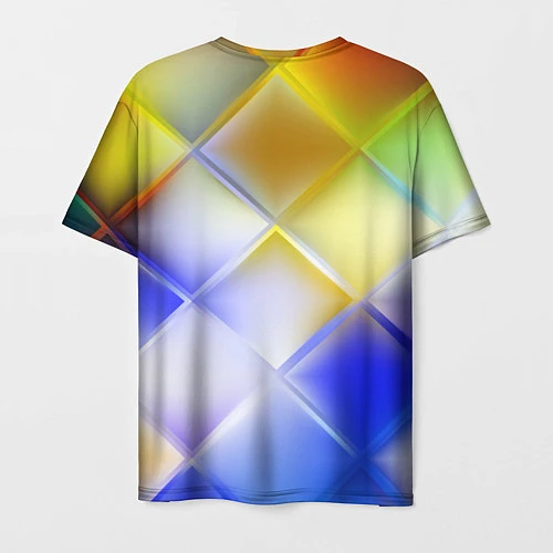 Мужская футболка Colorful squares / 3D-принт – фото 2