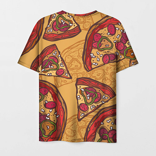 Мужская футболка Пицца / 3D-принт – фото 2