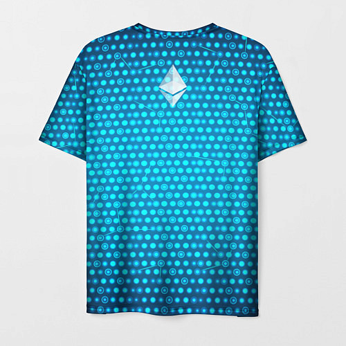 Мужская футболка Blue Ethereum / 3D-принт – фото 2
