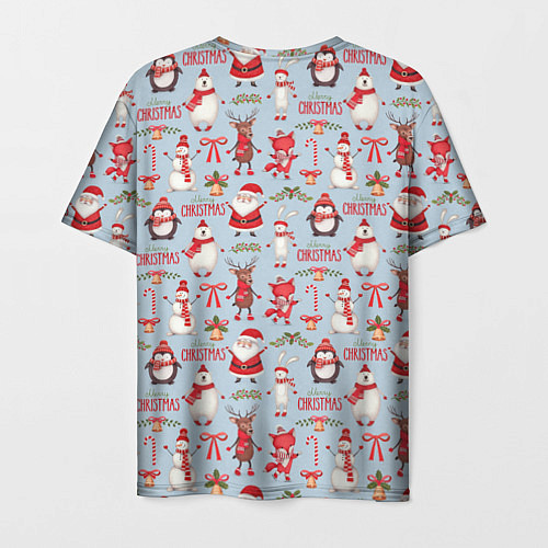Мужская футболка Рождественская Милота / 3D-принт – фото 2