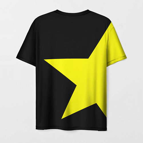 Мужская футболка FC Borussia Dortmund: Star / 3D-принт – фото 2