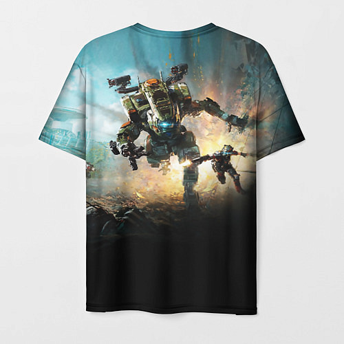 Мужская футболка Titanfall Battle / 3D-принт – фото 2