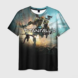 Футболка мужская Titanfall Battle, цвет: 3D-принт