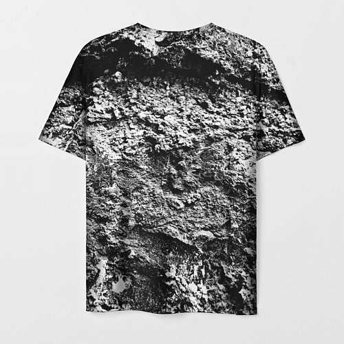 Мужская футболка Серая текстура / 3D-принт – фото 2