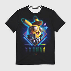 Футболка мужская Retro Pikachu, цвет: 3D-принт