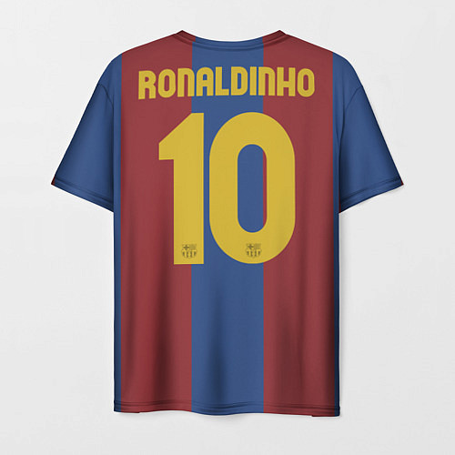 Мужская футболка FCB: Ronaldinho Retro / 3D-принт – фото 2