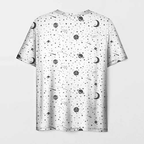 Мужская футболка NASA: Moonlight / 3D-принт – фото 2