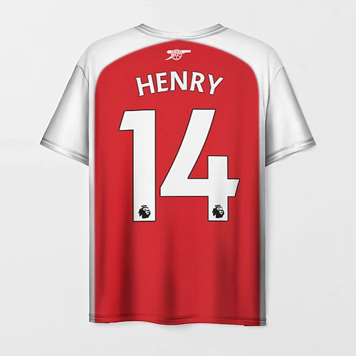 Мужская футболка FC Arsenal: Henry Home 17/18 / 3D-принт – фото 2