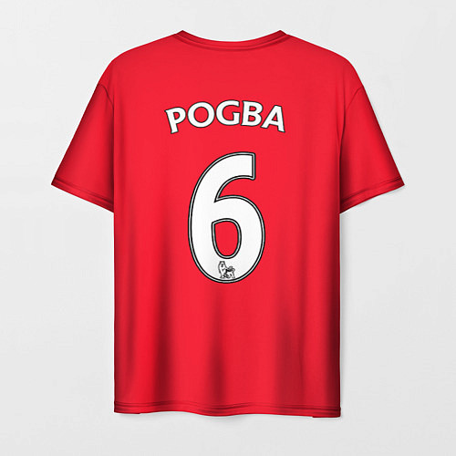 Мужская футболка FC MU: Pogba Home 17/18 / 3D-принт – фото 2